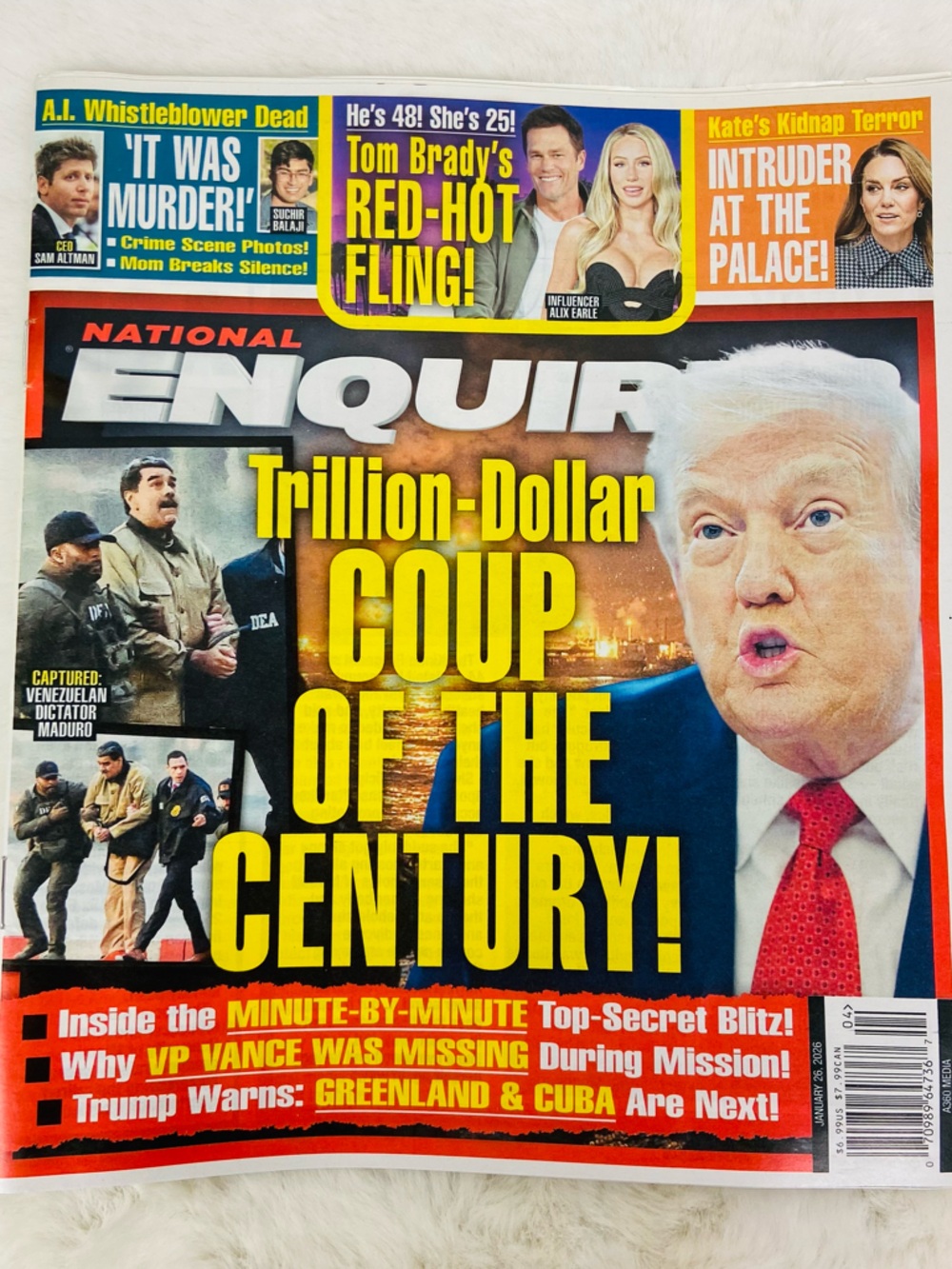 National Enquirer Trillion-Dollar Coup of the Century gossip Magazine